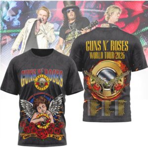 Guns N' Roses World Tour 2026 Sweet Child O' Mine Rock tshirt