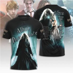 Harry Potter Albus Dumbledore Headmaster Greatest Wizard Fantasy Portrait T Shirt