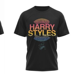 Harry Styles Together Tour 2026 Disco Ball Graphic Black Cotton Concert T Shirt