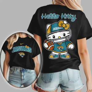 Hello Kitty Jacksonville Jaguars Football Fan Cute Kawaii T Shirt