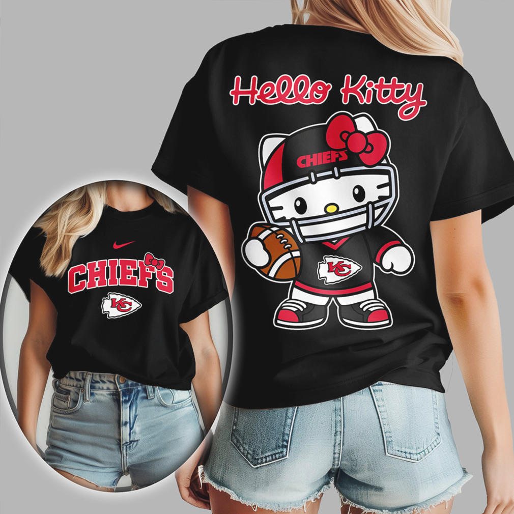 Hello Kitty Kansas City Chiefs 's Football Cute NFL Fan Gear T Shirt Hello Kitty Kansas City Chiefs 's Football Cute NFL Fan Gear T Shirt