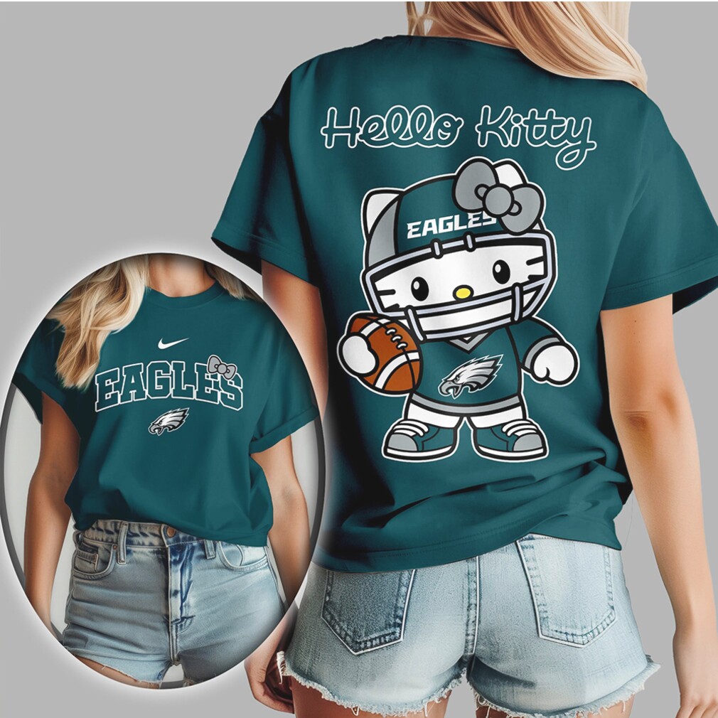 Hello Kitty Philadelphia Eagles Game Day Cute NFL Fan Apparel T Shirt Hello Kitty Philadelphia Eagles Game Day Cute NFL Fan Apparel T Shirt