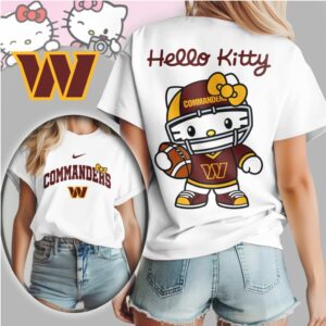 Hello Kitty Washington Commanders Football Fan Apparel NFL T Shirt Hello Kitty Washington Commanders Football Fan Apparel NFL T Shirt