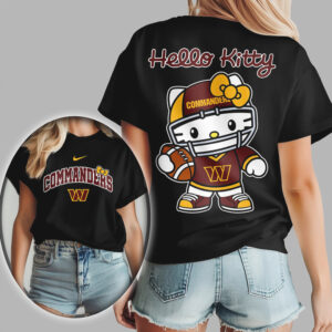 Hello Kitty Washington Commanders Football Fan Apparel NFL T Shirt