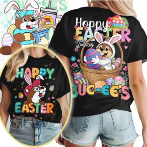 Hoppy Easter From Buc ee’s Retro 90s Style Cute Beaver Holiday Graphic Tee