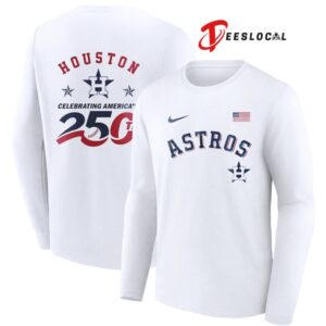Houston Astros America 250th Anniversary Commemorative Baseball Fan T Shirt