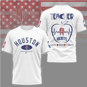 Houston Rockets Teacher Appreciation Night Shirt Houston Basketball Teacher Teach Love Inspire Shirt