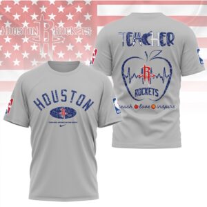 Houston Rockets Teacher Appreciation Night Shirt Houston Basketball Teacher Teach Love Inspire Shirt