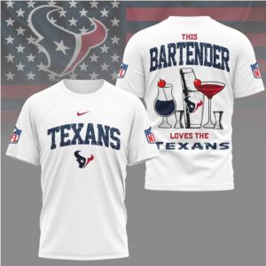 Houston Texans This Bartender Loves The Texans Vintage NFL Game Day T Shirt Houston Texans This Bartender Loves The Texans Vintage NFL Game Day T Shirt