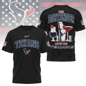 Houston Texans This Bartender Loves The Texans Vintage NFL Game Day T Shirt