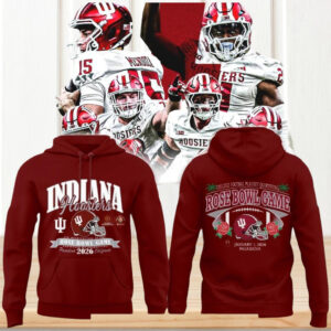 Indiana Hoosiers 2026 Rose Bowl Game Pasadena California Football Fan Sport Hoodie Indiana Hoosiers 2026 Rose Bowl Game Pasadena California Football Fan Sport Hoodie