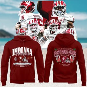 Indiana Hoosiers 2026 Rose Bowl Game Pasadena California Football Fan Sport Hoodie