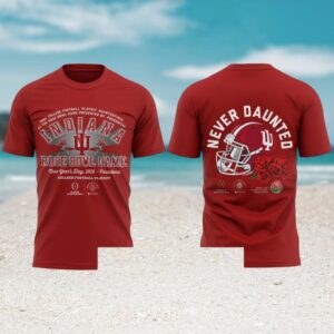 Indiana Hoosiers Rose Bowl Game 2026 Never Daunted College Football Playoff Sport Shirt