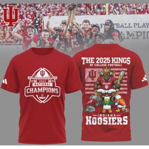 Indiana Hoosiers The 2025 Kings Of College Football National Champions Graphic T Shirt