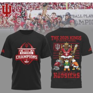 Indiana Hoosiers The 2025 Kings Of College Football National Champions Graphic T Shirt