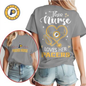 Indiana Pacers Nurse Heart Stethoscope Graphic Tee Basketball Fan Nursing Professional Gift Shirt