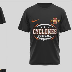 Iowa State Cyclones Football Harley Davidson Style Skull Biker Graphic T Shirt