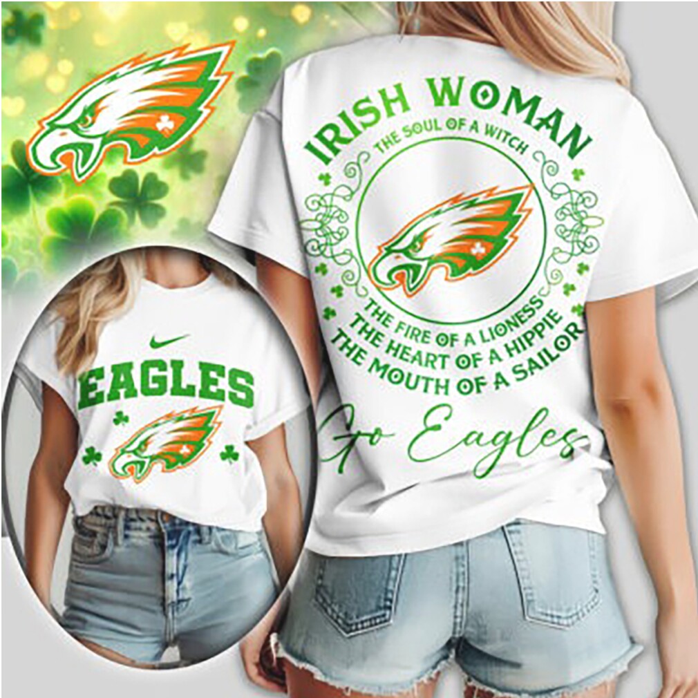 Irish Woman Eagles Soul Of A Witch St. Patrick's Day Lucky Team T Shirt Irish Woman Eagles Soul Of A Witch St. Patrick's Day Lucky Team T Shirt