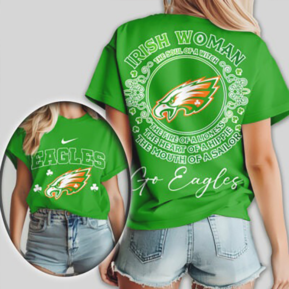 Irish Woman Eagles Soul Of A Witch St. Patrick's Day Lucky Team T Shirt Irish Woman Eagles Soul Of A Witch St. Patrick's Day Lucky Team T Shirt