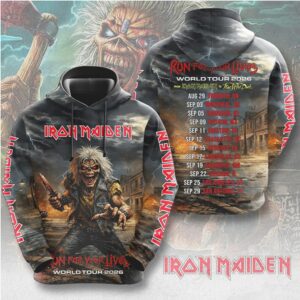 Iron Maiden Run For Your Lives World Tour 2026 Vintage Fan Hoodie Iron Maiden Run For Your Lives World Tour 2026 Vintage Fan Hoodie