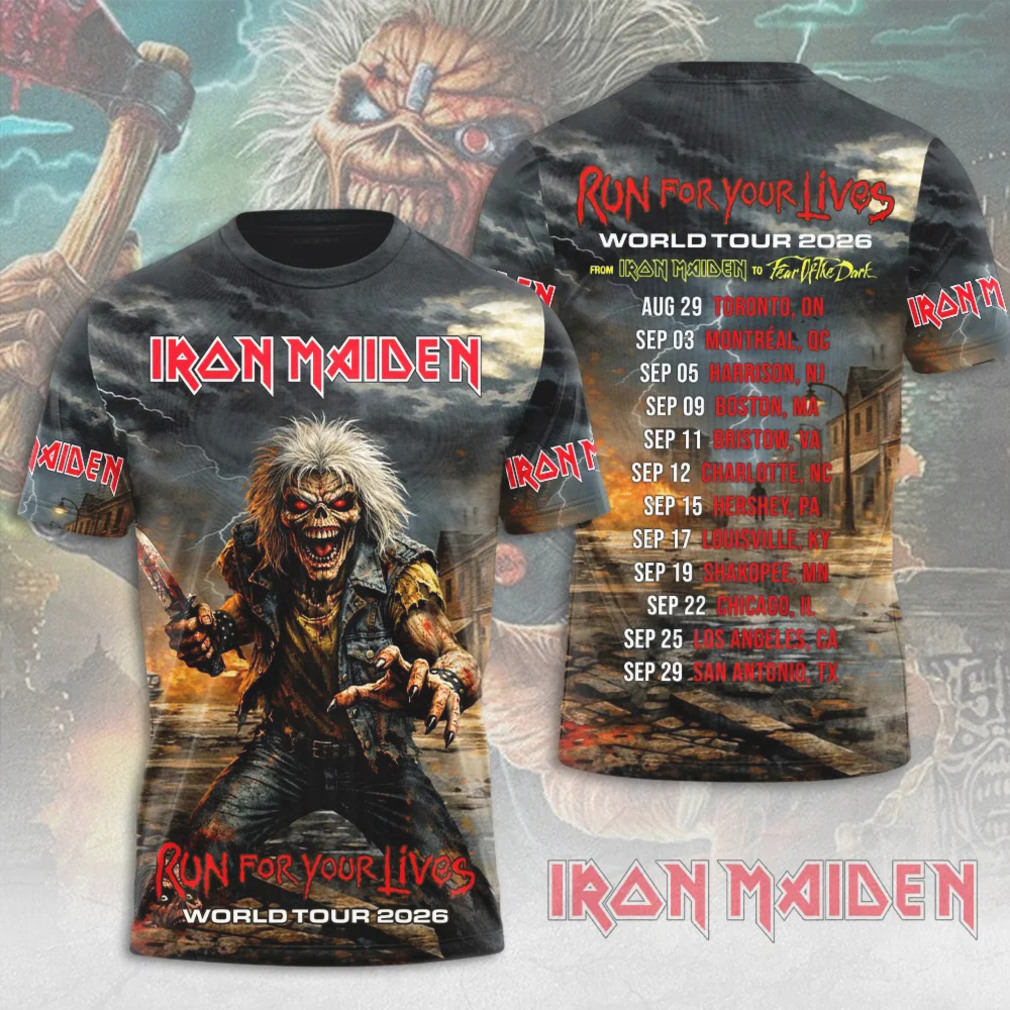 Iron Maiden Run For Your Lives World Tour 2026 Vintage Fan Hoodie Iron Maiden Run For Your Lives World Tour 2026 Vintage Fan Hoodie