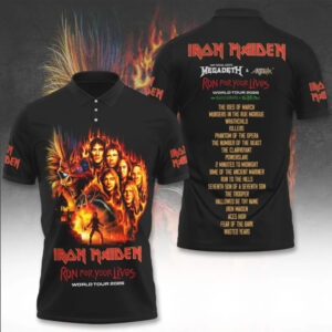 Iron Maiden x Megadeth x Anthrax Run For Your Lives 2026 World Tour Shirt