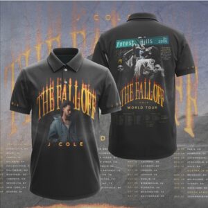 J Cole The Fall Off World Tour 2024 Vintage Graphic Streetwear Hoodie