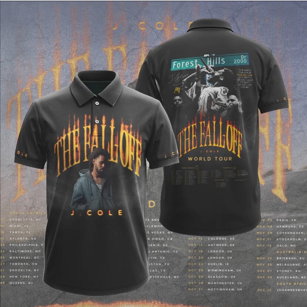 J Cole The Fall Off World Tour 2024 Vintage Graphic Streetwear Hoodie J Cole The Fall Off World Tour 2024 Vintage Graphic Streetwear Hoodie