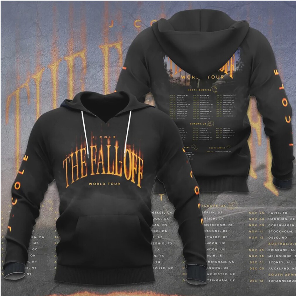 J Cole The Fall Off World Tour 2024 Vintage Hip Hop Hoodie J Cole The Fall Off World Tour 2024 Vintage Hip Hop Hoodie
