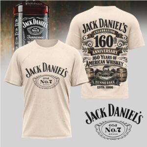Jack Daniel's 160th Anniversary 160 Years Of American Whiskey Vintage T Shirt