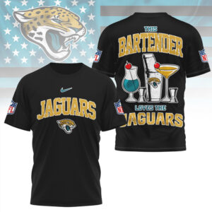 Jacksonville Jaguars Bartender Teal Pride Football Fan Game Day Spirit T Shirt