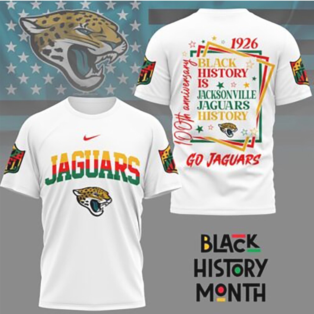 Jacksonville Jaguars Black History Month 1926 Anniversary NFL Team T Shirt Jacksonville Jaguars Black History Month 1926 Anniversary NFL Team T Shirt