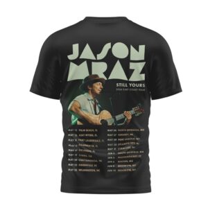 Jason Mraz Still Yours 2026 East Coast Tour Dates Concert Music T Shirt
