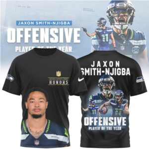 Jaxon Smith Njigba Seattle Seahawks Offensive Player Of The Year NFL Honors T Shirt Jaxon Smith Njigba Seattle Seahawks Offensive Player Of The Year NFL Honors T Shirt