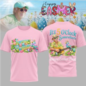 Jimmy Buffett It’s 5 O’Clock Somewhere Happy Easter Day Tropical Parrot T Shirt