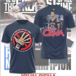 John Cena WWE Retired Greatest Of All Time Never See Me Graphic T Shirt