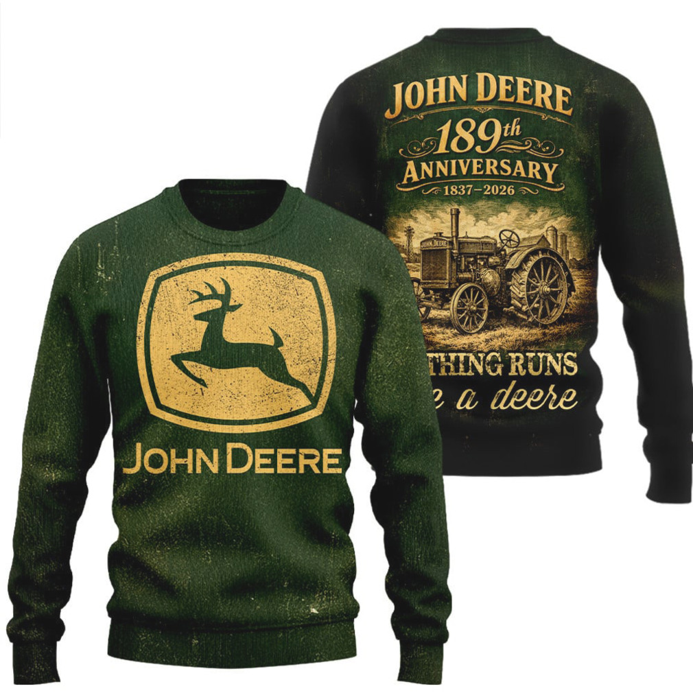 John Deere 189th Anniversary Tractor Classic Farming Heritage tshirt John Deere 189th Anniversary Tractor Classic Farming Heritage tshirt