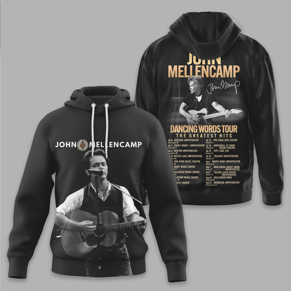 John Mellencamp Dancing Words Tour Concert Fan tshirt John Mellencamp Dancing Words Tour Concert Fan tshirt