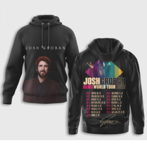 Josh Groban Gems World Tour 2026 Concert Schedule Portrait Graphic T Shirt