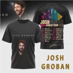 Josh Groban Gems World Tour 2026 Official Concert Vintage T Shirt