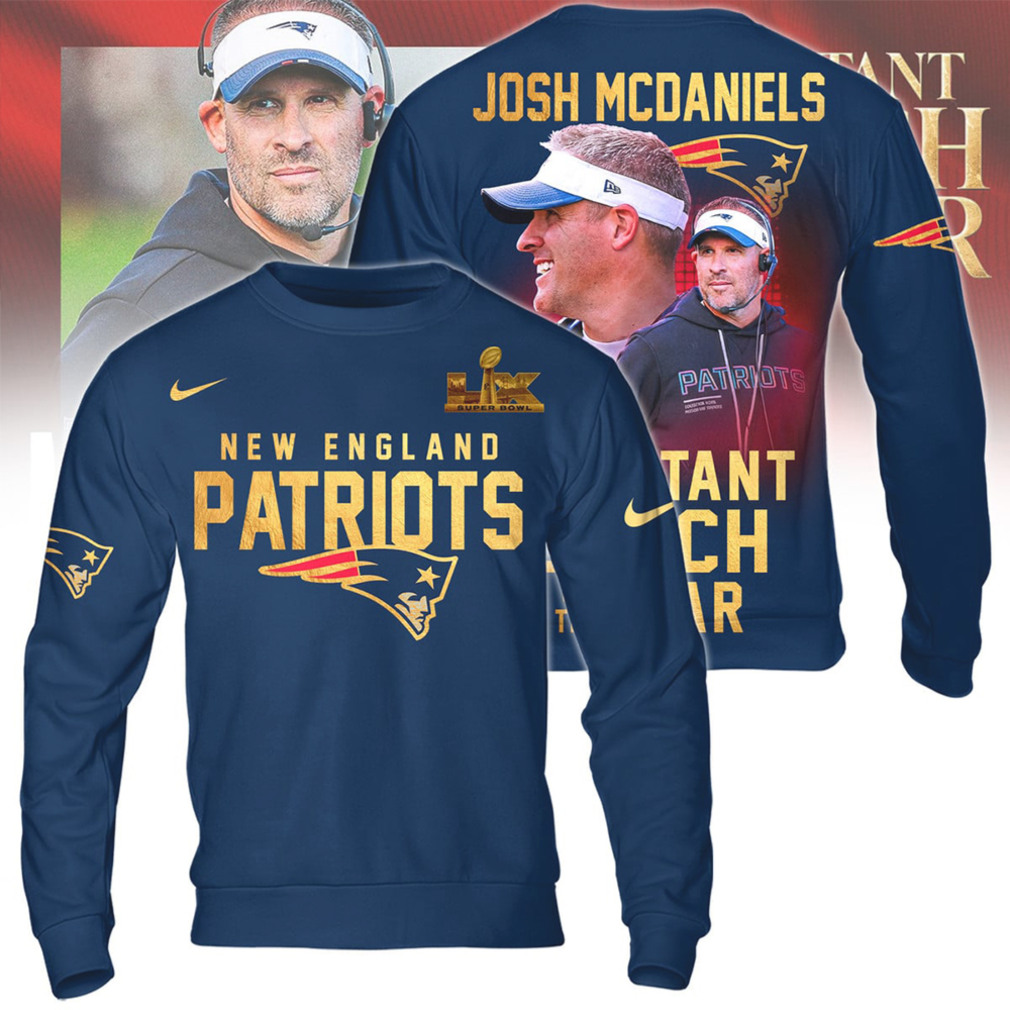 Josh McDaniels New England Patriots Assistant Coach Of The Year NFL Fan Gear T Shirt Josh McDaniels New England Patriots Assistant Coach Of The Year NFL Fan Gear T Shirt