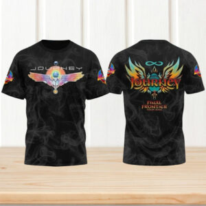 Journey Band Final Frontier 2026 World Tour Scarab Wings Vintage Style Graphic Shirt Journey Band Final Frontier 2026 World Tour Scarab Wings Vintage Style Graphic Shirt