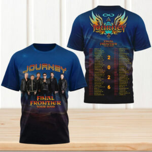 Journey Final Frontier Tour 2026 North American Cities Shirt Journey Final Frontier Tour 2026 North American Cities Shirt