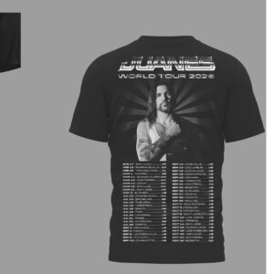 Juanes World Tour 2026 Concert Dates Back Shirt