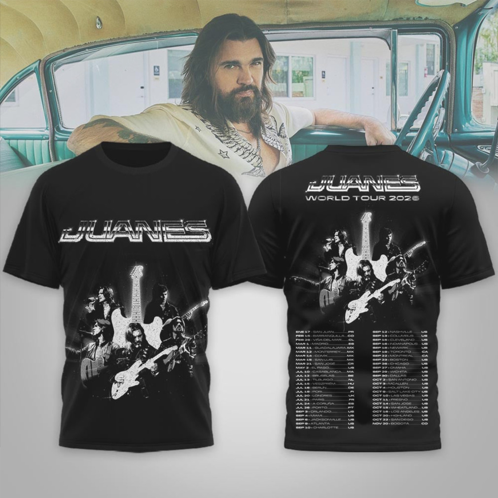 Juanes World Tour 2026 Official Latin Music Concert Merch Shirt Juanes World Tour 2026 Official Latin Music Concert Merch Shirt
