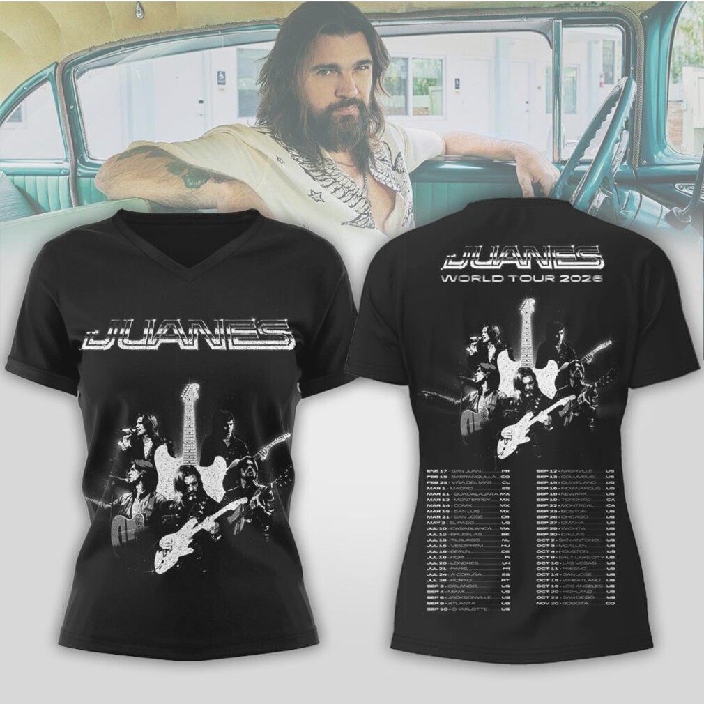 Juanes World Tour 2026 Official Latin Music Concert Merch Shirt Juanes World Tour 2026 Official Latin Music Concert Merch Shirt