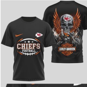 Kansas City Chiefs Football Shirt Harley Davidson Inspired Skull Motor Cycles T Shirt Kansas City Chiefs Football Shirt Harley Davidson Inspired Skull Motor Cycles T Shirt