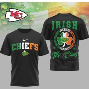 Kansas City Chiefs Irish Pride St. Patrick's Day Lucky Shamrock NFL Fan T Shirt