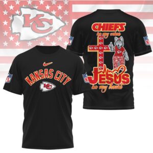 Kansas City Chiefs Jesus In My Heart Christian Faith Football Sports T Shirt Kansas City Chiefs Jesus In My Heart Christian Faith Football Sports T Shirt