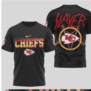 Kansas City Chiefs Slayer Metal Logo Mashup Football Game Day Nike tshirt
